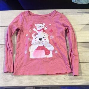 The Children's Place Pink Bear Long Sleeve Tee